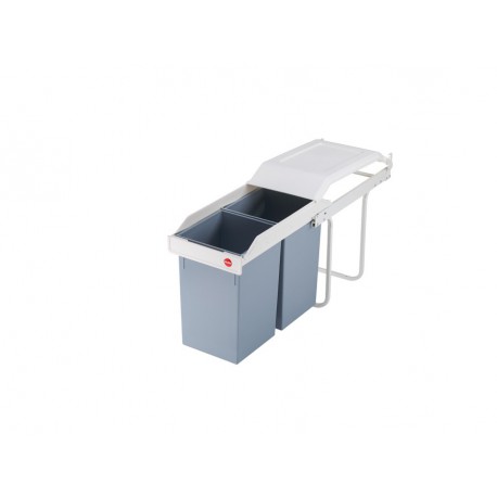 Multi-Box 2x15 3659-001, Pattumiera incassabile,(2x15) litri,acciaio inox