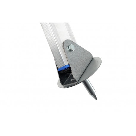 Gierre Matura Flared aluminium ladder,16 rungs, 150 kgs max load