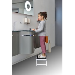 Stepstool 1step, folding, made of steel, 150 kgs max load 2