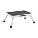 Stepstool 1step, folding, made of steel, 150 kgs max load