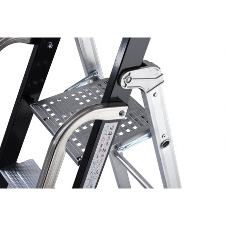GierrePro professional aluminium stepladder, 5 steps, 150 kgs max load