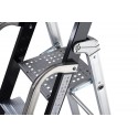 GierrePro professional aluminium stepladder, 5 steps, 150 kgs max load