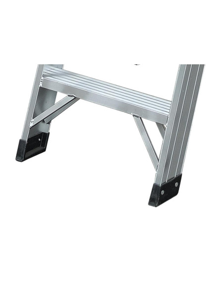 GierrePro warehouse ladder with platform, made of aluminium,