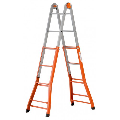 copy of GIERRE PEPPina A0040 STEEL MULTIFUNCTION TELESCOPIC LADDER