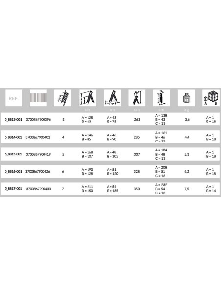 HAILO 8040-807 LADDERS XXL