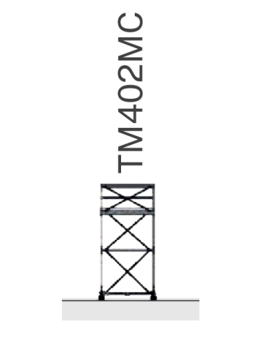 Torre mobile gigantissima GierrePro, TM402, acciaio, portata 410 kg