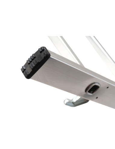 Échelle transformable triple G LEVEL avec réglage à pédale, montants parallèles en aluminium