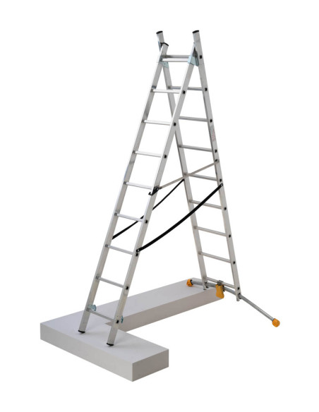 G-LEVEL Échelle transformable double avec réglage au pied