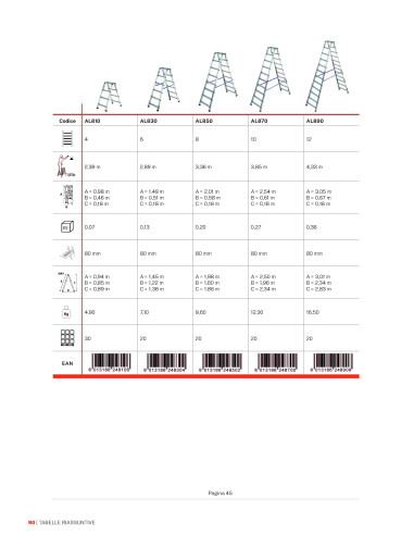 Professional ladders with double rise | Gierrepro