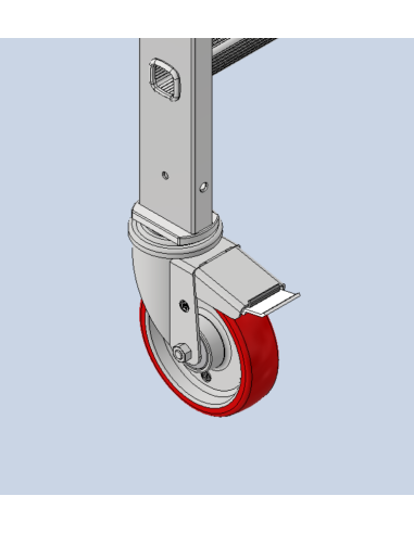 Trabattello Gierre Clip Rapido 100, FA100,in alluminio,portata 150 kg