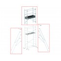 Kit alzata, FA600FL, Trabattello in alluminio (RIGENERATO)