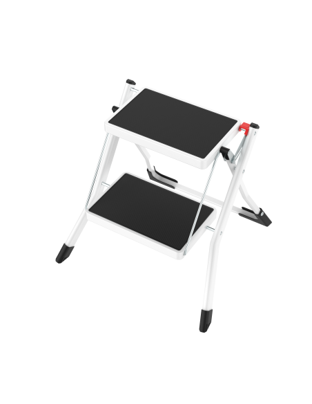 Steepstool Minisgà, made of steel, 2 steps, 150 kgs max load