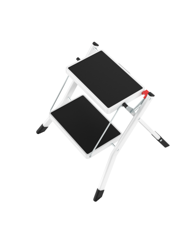 Steepstool Minisgà, made of steel, 2 steps, 150 kgs max load