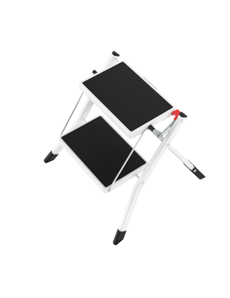 Steepstool Minisgà, made of steel, 2 steps, 150 kgs max load
